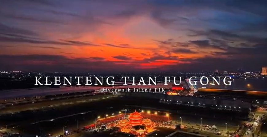 Kelenteng Tian Fu Gong Riverwalk Island Pantai Indah Kapuk